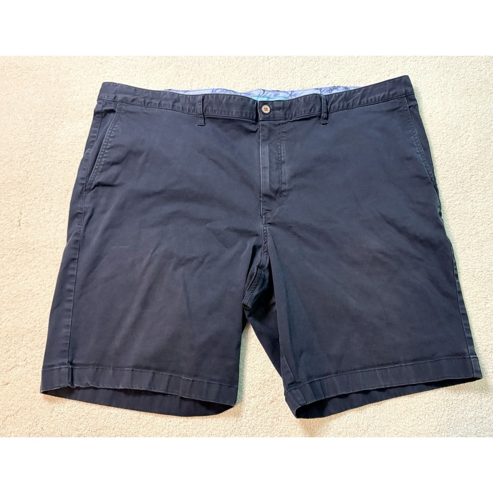 Tommy Bahama Chino Shorts Men's Size 46R Navy Cotton Blend Stretch 9.5 Inseam